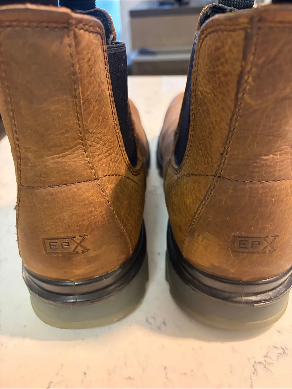 Wolverine Brown Pull-On Chelsea Work Boots EPX W10791 CarbonMAX